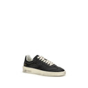 Black Calf Leather Bos Taurus Low Top Sneakers