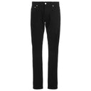 Black Cotton Skinny Jeans