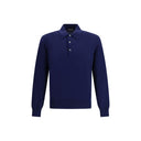 Blue Cotton Polo Shirt