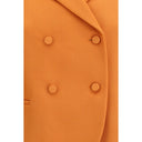 Orange Fleece Wool Blazer