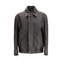 Brown Goatskin Bomber