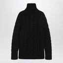 Moncler X Edward Enninful Black wool turtleneck sweater