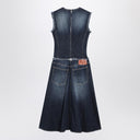 Acne Studios Blue layered denim midi dress