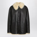 Acne Studios Shearling shirt jacket coffe brown