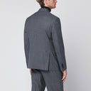 Lardini Grey wool double-breasted jacket