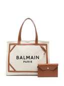 Balmain B-Army 42 canvas tote bag with leather details - Allure Absolue