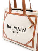 Balmain B-Army 42 canvas tote bag with leather details - Allure Absolue