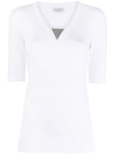 Brunello Cucinelli T-shirts and Polos White - Allure Absolue