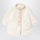 Chloé White shearling-effect jacket