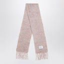 Acne Studios Pink wool scarf with logo
