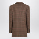 Chloé Brown/black houndstooth double-breasted jacket
