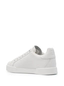 Dolce & Gabbana Portofino perforated-logo leather sneakers - Allure Absolue