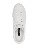 Dolce & Gabbana Portofino perforated-logo leather sneakers - Allure Absolue