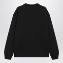 Dolce & Gabbana Dolce&Gabbana Black cotton sweatshirt with logo patch