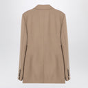 Ami Paris Sand-coloured double-breasted jacket in wool