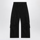 Dolce & Gabbana Dolce&Gabbana Black waxed faille cargo trousers