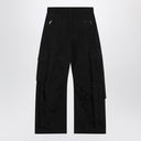 Dolce & Gabbana Dolce&Gabbana Black waxed faille cargo trousers