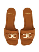 Ferragamo 40mm Gancini-buckle Leather Slides - Allure Absolue