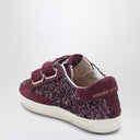 Golden Goose Old School sneakers in burgundy glitter