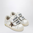 Golden Goose Old School sneakers in white with leopard-print star