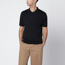 Golden Goose Black wool polo shirt