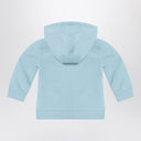Givenchy Light blue zip hoodie with logo