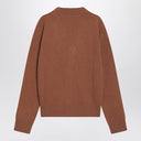 Ami Paris Hazelnut-coloured Ami De Coeur cardigan