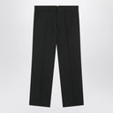 Pantalones de lana gris carbón Ami Paris