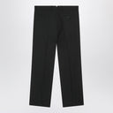 Pantalones de lana gris carbón Ami Paris