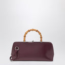 Jil Sander Small Goji Bamboo bag in burgundy