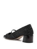 Jimmy Choo Elisa 45 Leather Glitter Pumps - Allure Absolue