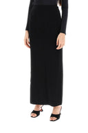Norma Kamali long skirt in poly lycra Norma Kamali