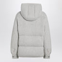 Brunello Cucinelli Greige down jacket in cashmere knit