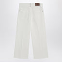Brunello Cucinelli White cotton trousers