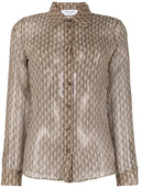 MARINE SERRE Shirts Beige - Allure Absolue
