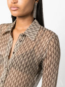 MARINE SERRE Shirts Beige - Allure Absolue