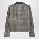 Brunello Cucinelli Jacquard cardigan with Dazzling Check Embroidery