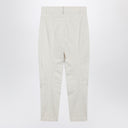 Brunello Cucinelli Chalk white Equestrian trousers