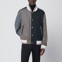 Thom Browne Colour-block wool bomber jacket