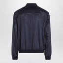 Brunello Cucinelli Navy blue cardigan in lightweight cashmere flannel