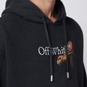 Off White Off-White™ Washed black Cupid Arrow Skate Logo hoodie