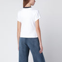 Off White Off-White™ White T-shirt with blue embroidered logo