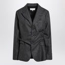 Maison Margiela Dark gray single-breasted wool blazer