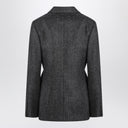 Maison Margiela Dark gray single-breasted wool blazer