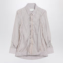 Maison Margiela Striped layered tulle shirt