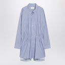 Maison Margiela Light blue striped shirtdress
