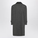 Maison Margiela Single-breasted black/white wool blend coat