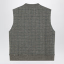 Maison Margiela Military green checked wool gilet