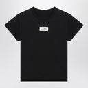 MM6 Maison Margiela Black T-shirt with Numeric Signature patch