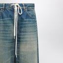 MM6 Maison Margiela Wide-leg washed blue jeans